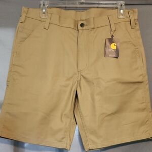Carhartt NWT Khaki Flat Front Shorts SIZE 38